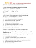 Giải bài tập SBT Tiếng Anh lớp 10 chương trình mới Unit 2: Your body and you