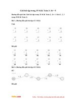 Giải bài tập trang 35 SGK Toán 2: 26 + 5