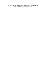 TÀI LIỆU ôn THI tốt NGHIỆP lớp TRUNG cấp CHÍNH TRỊ môn NGHIỆP vụ CÔNG tác ĐẢNG