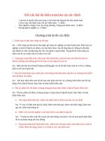 ÔN tập THI KIỂM TOÁN 