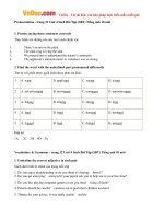 Giải bài tập SBT Tiếng Anh lớp 10 chương trình mới Unit 4: For a better community