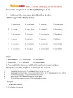 Giải bài tập SBT tiếng anh lớp 10 chương trình mới unit 10 ecotourism