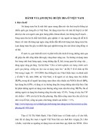 HÀNH VI LẠM DỤNG RƯỢU BIA Ở VIỆT NAM_ Van cmt