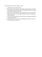 Bộ câu hỏi phỏng vấn sâu nhân viên phục vụ quán