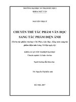 Chuyển thể tác phẩm văn học sang tác phẩm điện ảnh