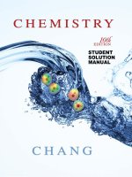 Chemistry 10th - Raymond Chang - Student Solution Manual