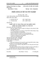 THIẾT kế và THI CÔNG KIT đo điện TRỞ  điện áp  DÒNG điện và tần số 