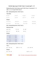 Giải bài tập trang 51 SGK Toán 2: Luyện tập