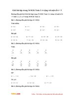 Giải bài tập trang 34 SGK Toán 2: 6 cộng với một số 6 + 5