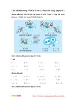 Giải bài tập trang 54 SGK Toán 1: Phép trừ trong phạm vi 3