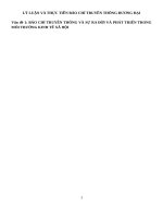 Đề cương báo chí truyền thông đương đại