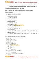 Các dạng Toán Đại Số thường gặp trong đề thi tuyển sinh vào 10