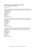 Basic business statistics 12th edition berenson test bank 