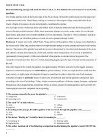 Đề thi tiếng anh đề  MOCK TEST 1 