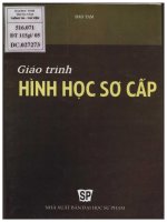 Giao trinh hinh hoc so cap phan 1