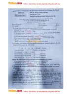 Đề thi tuyển sinh vào lớp 10 môn Tiếng Anh năm học 2017 - 2018 Sở GD-ĐT Long An