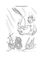 Tranh tô màu nàng tiên cá
