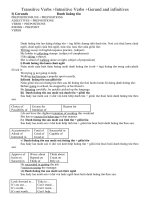 Kiểm tra ngữ pháp chapter  9 transitive verbs    
