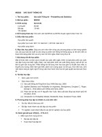 Đề cương ôn  MI2020 xac suat thong ke 2016 