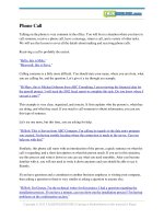 Giao tiếp tiếng anh chủ đề  Business phone calls 