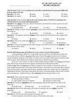 Đề thi tiếng anh đề  TEST 2 