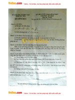 Đề thi vào lớp 10 môn Toán Sở GD&ĐT Phú Yên năm học 2017 - 2018