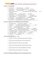 Bài tập về câu điều kiện tiếng Anh