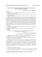 YẾU tố TIÊN LƯỢNG tử VONG ở TRẺ mắc hội CHỨNG THỰC bào máu tại