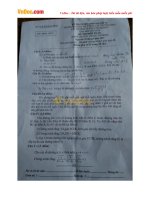 Đề thi tuyển sinh vào lớp 10 THPT môn Toán trường PT DTNT, Hòa Bình năm học 2017 - 2018