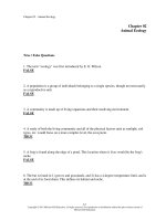 Animal diversity 7th edition hickman test bank 