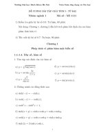 Đề cương ôn  MI1111 de cuong bai tap GT1 2017 