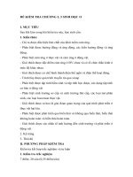 ĐỀ KIỂM TRA CHƯƠNG 2, 3