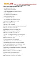 Bài tập câu Bị động trong tiếng Anh