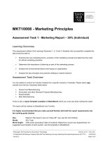 Marketing Principles Assignment 1 Swinburne University