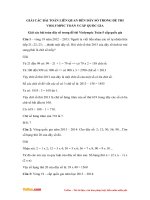 Giải các bài toán dãy số trong đề thi Violympic Toán 5 cấp quốc gia