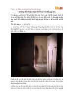 Những dấu hiệu nhận biết bạn có thể gặp ma