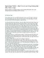 Ngữ pháp TOEIC  bài 9 to v và v ing không bắt đầu một vị ngữ 