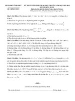 Đề thi vào lớp 10 môn Toán (chuyên) trường THPT Chuyên Vĩnh Phúc năm học 2017 - 2018