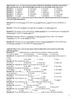 Đề thi tiếng anh đề  TEST 8 