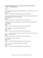 Accounting information systems the crossroads of accounting and IT 1st edition kay test bank 