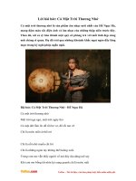 Lời bài hát: Cả một trời thương nhớ