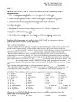 Đề thi tiếng anh đề  test 20 
