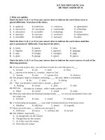 Đề thi tiếng anh đề  TEST 35 