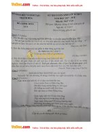 Đề thi tuyển sinh vào lớp 10 THPT môn Ngữ văn Sở GD&ĐT Thanh Hóa năm học 2017 - 2018 (Đề B)