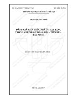 Đánh giá kiến trúc nhà ở thấp tầng trong khu nhà ở hoàn sơn   tiên du   bắc ninh (tt) 