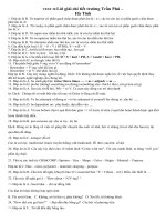 Đề thi tiếng anh đề  TEST 30 GIẢI THPT trần phú 