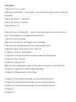 Đề thi tiếng anh đề  TEST 20 KEY 