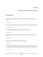 Auditing and assurance services a systematic approach 10th edition messier test bank 