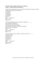 Advertising and IMC principles and practice 9th edition moriarty test bank 