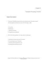 Accounting information systems basic concepts and current issues 4th edition hurt test bank 